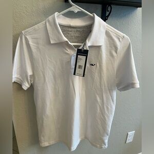 Vineyard Vines Edgartown Classic White Polo Shirt NWT Youth size 16